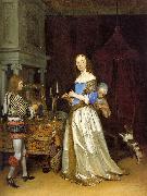 TERBORCH, Gerard Lady at her Toilette atf china oil painting reproduction